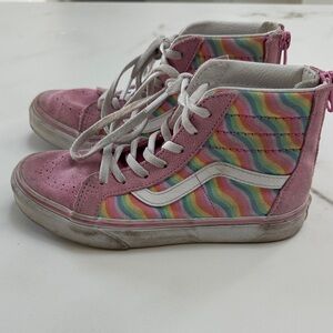 Vans Colorful Rainbow High-Top Kids Shoes